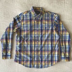 Ralph Lauren Long-Sleeve Button Down Shirt (plaid)